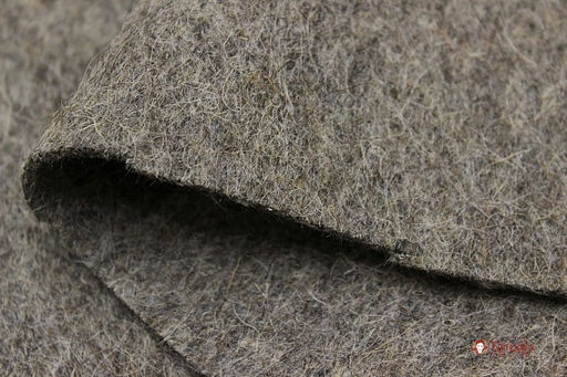 Сукно шинельное цв.серо-коричневый, ш.1.4м, шерсть-90%, п/э-10%, 760гр/м.кв - Купава фото 2