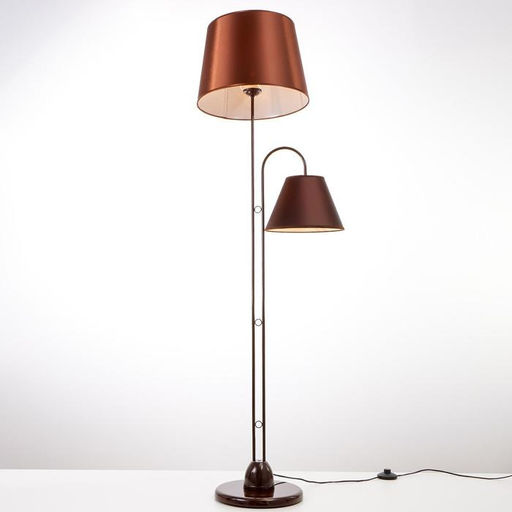 Торшер 1063/2, 2×40 Вт Е27, коричневый-шоколад