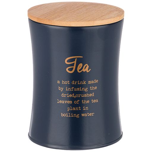 ЕМКОСТЬ ДЛЯ СЫПУЧИХ ПРОДУКТОВ AGNESS NAVY STYLE ЧАЙ 1,1 Л ДИАМЕТР=11 СМ ВЫСОТА=14 СМ