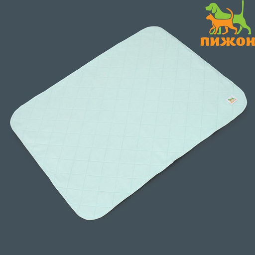 Пелёнка для животных многоразовая впитывающая, 70 х 90 см, зелёная - Пижон фото 9