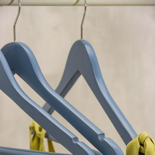 Плечики - вешалка для одежды LaDо́m Brillant, 44.5×23×1.2 см, 3 шт., дерево, синие