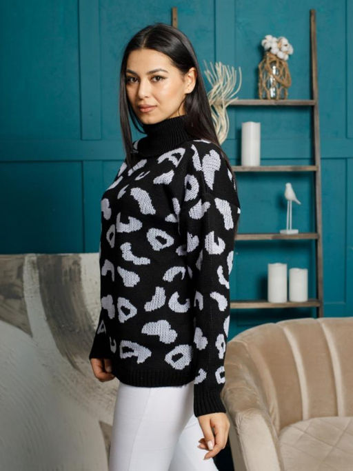 Водолазка Леопард с шерстью 20% - Esenia фото 14