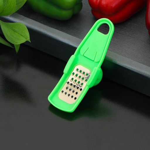 Цена за 2 шт. Тёрка для чеснока с держателем Доляна, 14 см, малая, МИКС фото 4