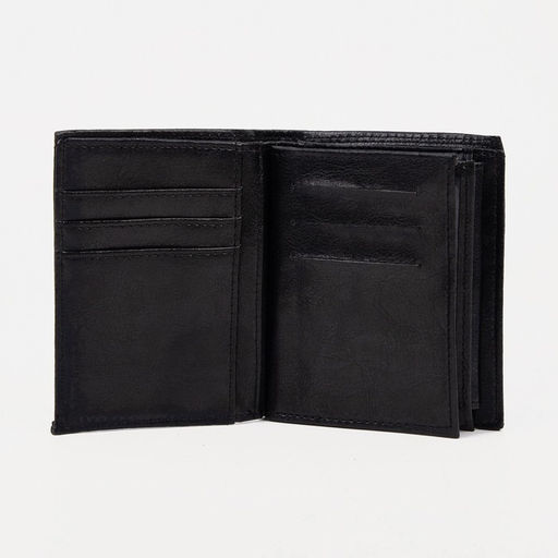 Портмоне мужское без застёжки, 2 в 1, для автодокументов, для купюр, для карт, для монет, цвет чёрный - Simaland фото 3