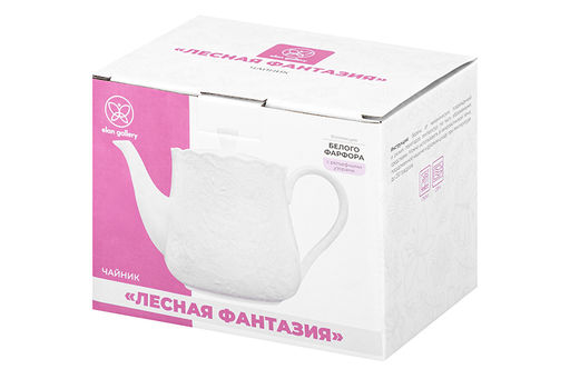 Чайник 900 мл 21*12,5*15,5 см Лесная фантазия, фарфор - Elan gallery фото 6