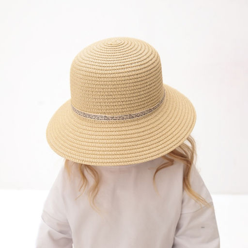 Шляпа для девочки MINAKU «Зайка», размер 52, бежевая