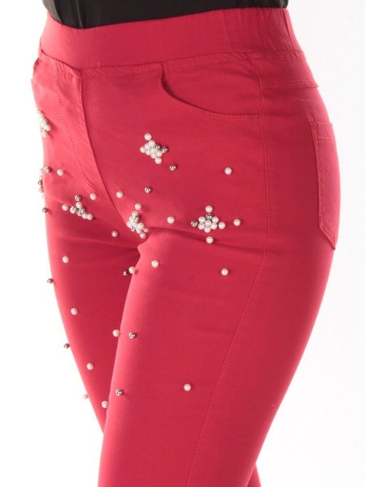 8903 Джеггинсы женские (70% хлопок, 30% стрейч) - Фабричный китай фото 4