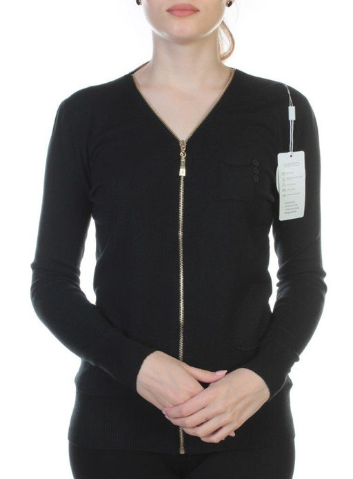 A905 Кардиган женский (60% шерсть, 30% хлопок, 10% эластан) - Фабричный китай фото 2