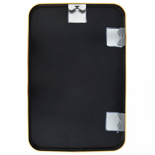 Зеркало настенное, интерьерное 40х60см, алюминиевая рама ширина 2,7см, цвет - золото, закругленные края, подходит для вертикальной и горизонтальной установки (Китай)