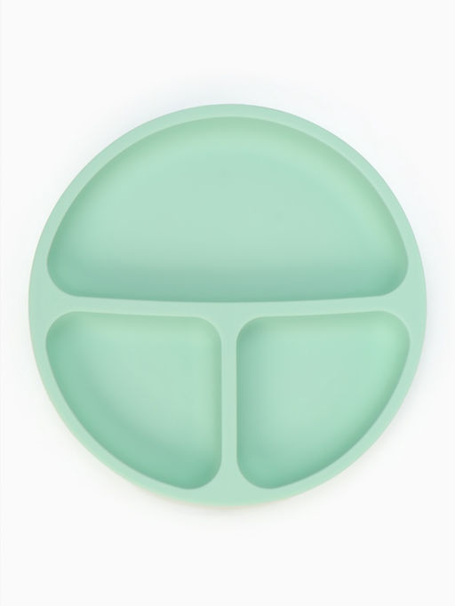 Тарелка детская секционная, 3 секции, бирюзовый, Mum&Baby