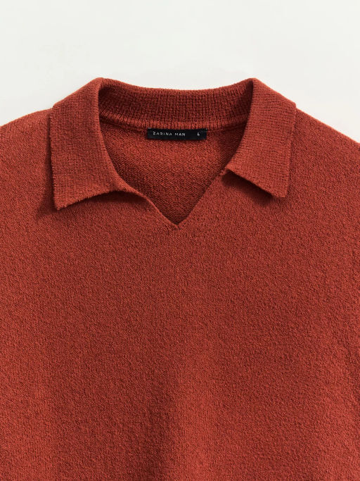 Джемпер поло из хлопка / Zarina фото 10