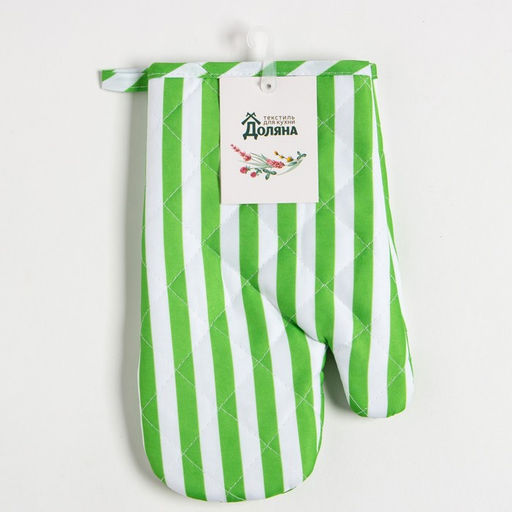 Варежка Доляна цвет зелёный 26х16 см, 100% п/э  фото 4