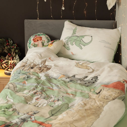 Постельное бельё 1.5-спальное «Этель» Dragon kingdom, бязь