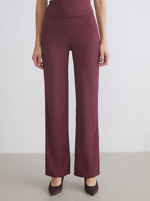 Beli Lastikli Dokulu Geni? Pa?a Kad?n Pantolon