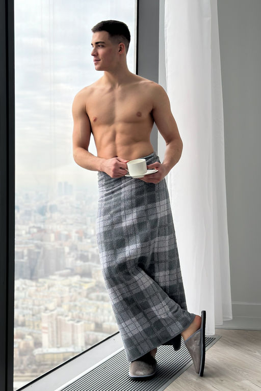 Полотенце махровое Английская клетка