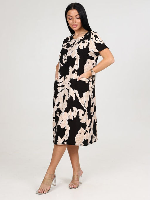 756 ЖЕНСКОЕ ПЛАТЬЕ (Черный) - А-дина фото 4