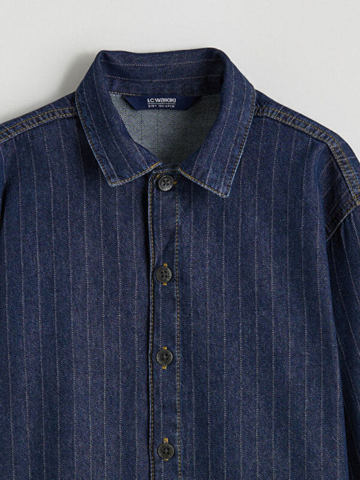 ?izgili Erkek ?ocuk Jean G?mlek