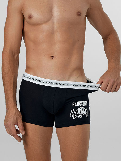Трусы боксеры мужские черные в наборе, 2 шт - Mark formelle фото 6