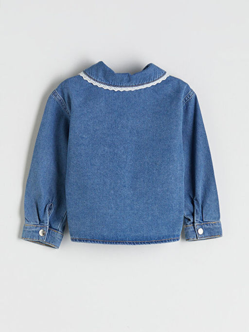 Bebe Yaka K?z ?ocuk Jean Ceket