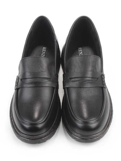 03-DCO59-5 BLACK Лоферы женские (натуральная кожа)