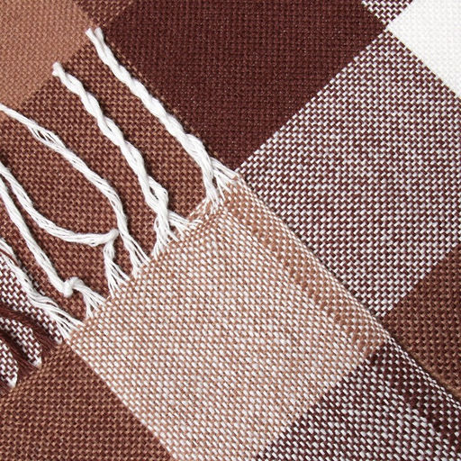 Плед Пикник 200х220см, рап.8 бел/беж/кор, хл 20%, пэ 40%, пан 40% - Влади фото 3