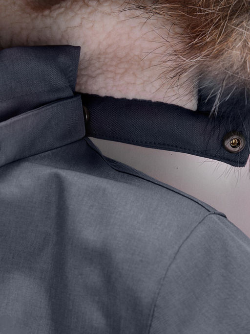 Парка зимняя Valianly подростковая для девочки серого цвета 9238Sr  фото 7