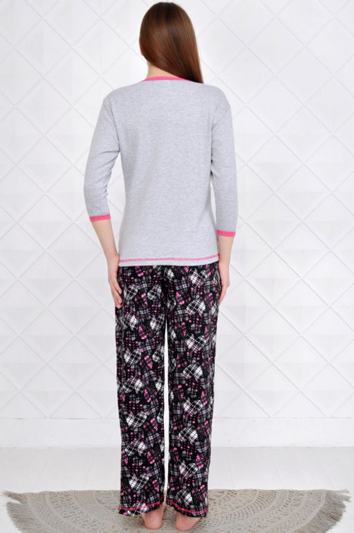 Арт. 4473 Пижама с брюками 54-58 (3 шт) Цвет:ассорти - Калинка фото 2