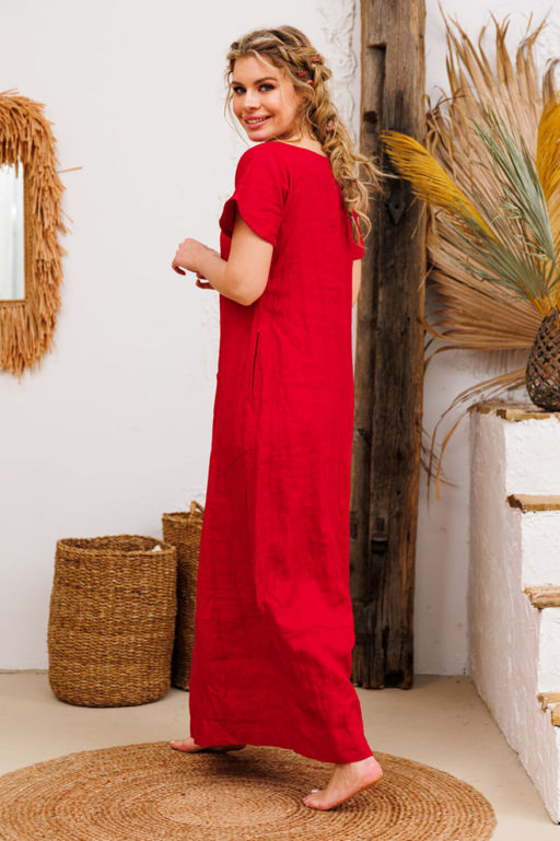 Платье AMORI 9724 красный  фото 2