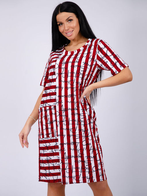 Туника "Манижа" бордо, трикотаж