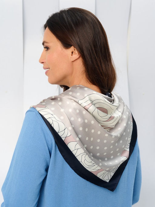 Платок жен. виск+шелк 90х90 MR72SCRF-05 - Maxroses фото 6