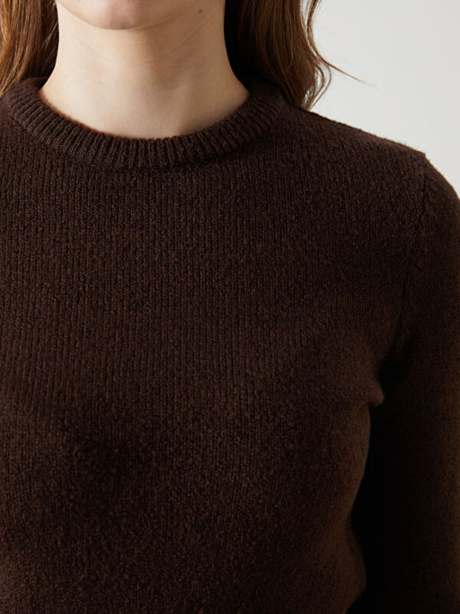 Bisiklet Yaka Kad?n Triko Kazak