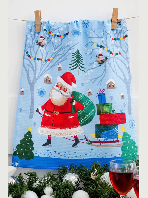 Полотенце вафельное Зимний день р.45*60 - Domtrik фото 6