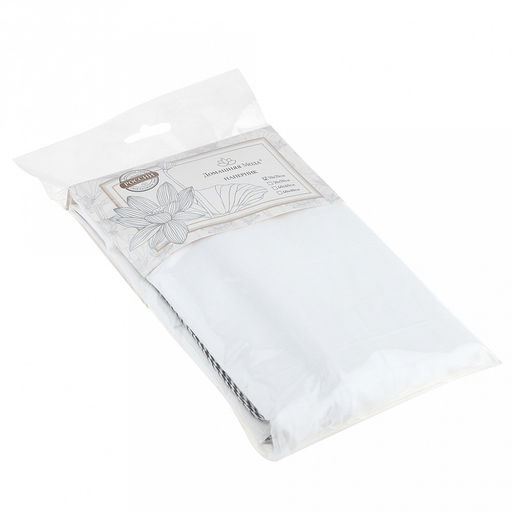 Наперник пуходержащий 70х70см "Облако", тик смесовый (80% хлопок / 20% п/э), 147г/м2, с кантом на молнии, упаковка ПВД-еврослот 14,5х23 см, т.м. "Домашняя мода" (Россия)