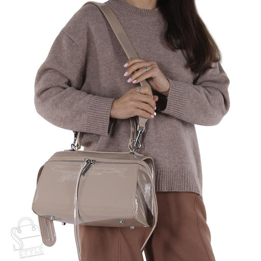 Сумка женская кожаная 1353THG dusk peach Polina&Eiterou в Новосибирске