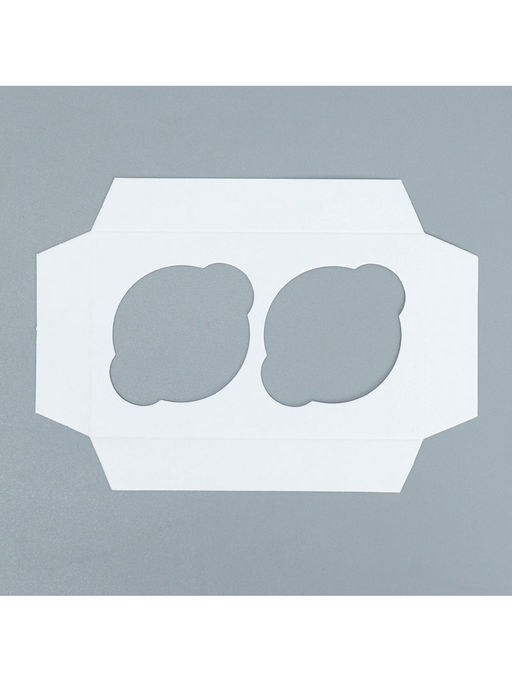 Цена за 5 шт. Коробка для капкейков, кондитерская упаковка двухсторонняя, 2 ячейки, «Вдохновляй красотой», 16×10×10 см