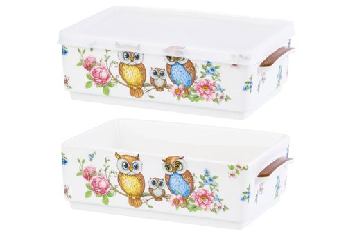 Набор 2 блюд д/холодца 800 мл 20*12,5*11,5 см Совушки NEW BONE CHINA - Elan gallery фото 2