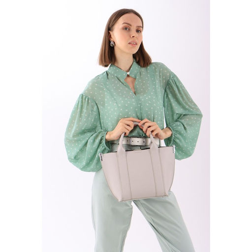 Сумка-тоут на молнии, цвет серый - Simaland фото 4