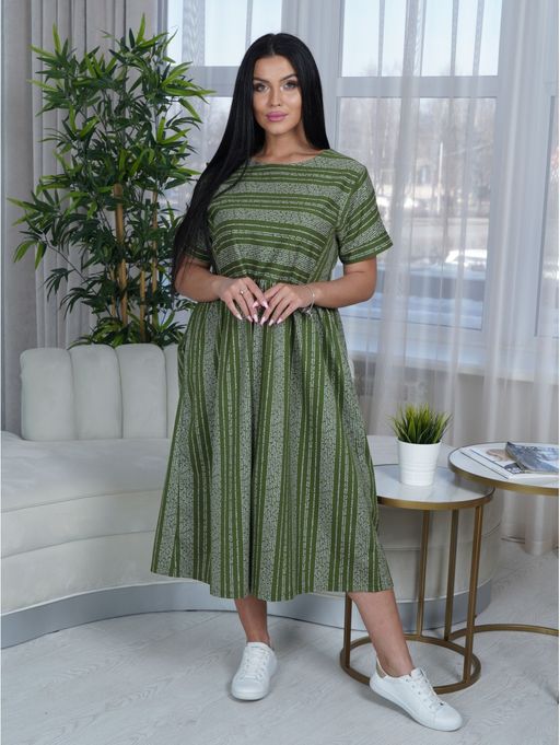 Анабель платье женское (горчица) - Lovetex фото 6