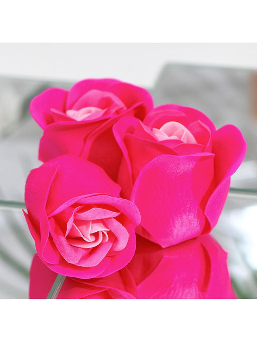 Мыльные розочки, трёхцветные, набор 6 шт.