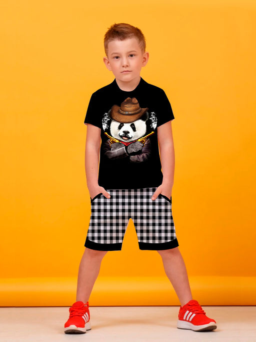 Костюм"Панда",темно-синий