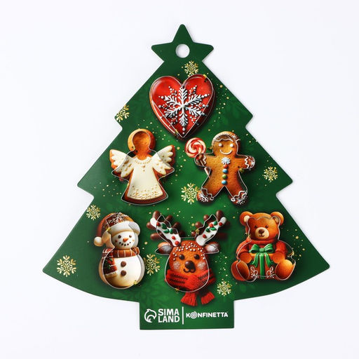 Формы для выпечки Новогодние вкусняшки, 6 шт.