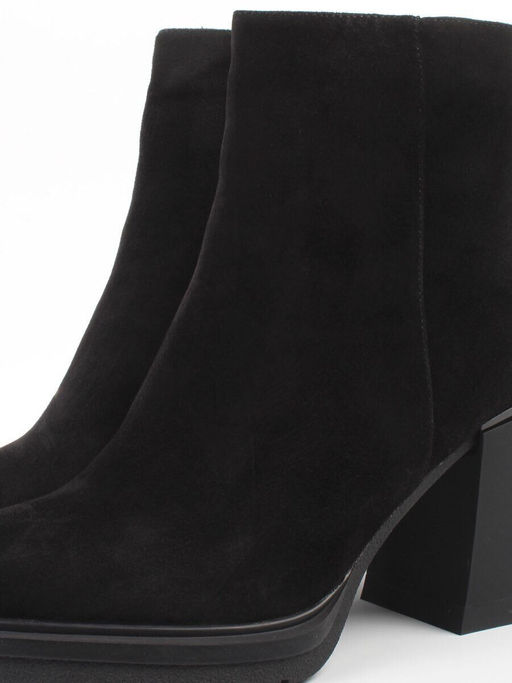 04-M3-9203 BLACK Ботильоны зимние женские (натуральная замша, натуральный мех)