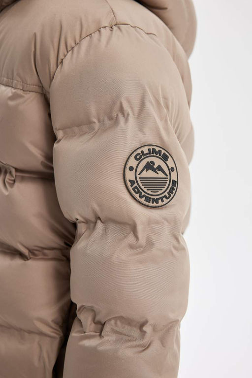 Водоотталкивающее пальто с капюшоном для мальчика - Defacto фото 6