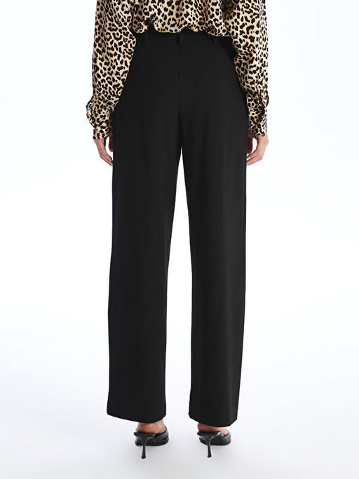 Dar Fit D?z Geni? Pa?a Kad?n Pantolon