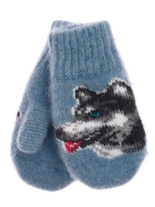 Варежки детские круговые "Собака" 0119-2