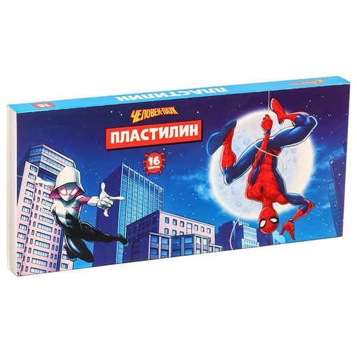 Пластилин 16 цветов 240 г Человек паук - Disney фото 2