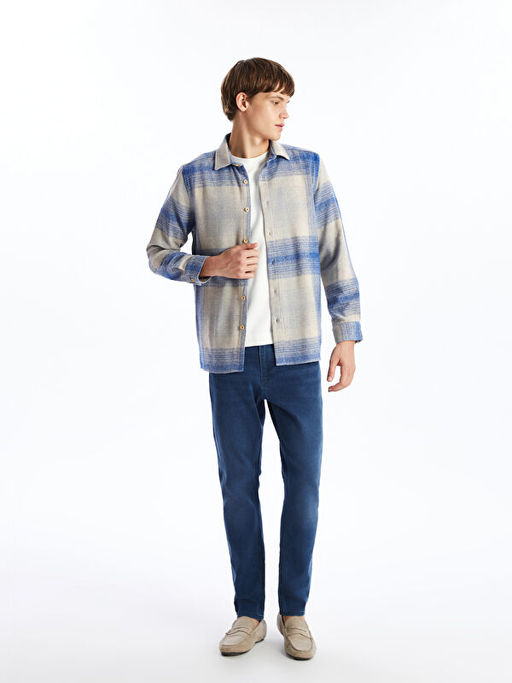 Rahat Kal?p Uzun Kollu Ekose Erkek G?mlek