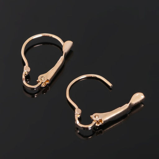 Швензы с французской застёжкой, 19 мм (набор 5 пар), цвет золото - Queen fair фото 3