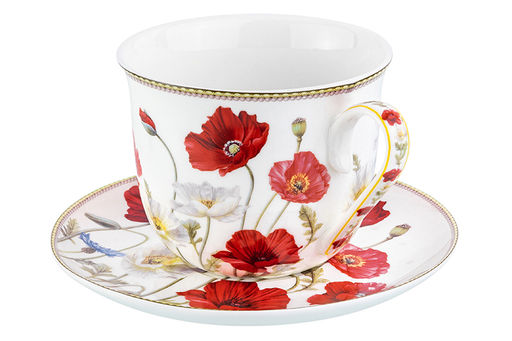 Чайн. пара 2 пр. 450 мл 14*11*8,5 см Маки NEW BONE CHINA - Elan gallery фото 5
