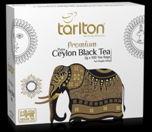TARLTON. Golden Ceylon. Black Tea 200 гр. карт.пачка, 100 пак.